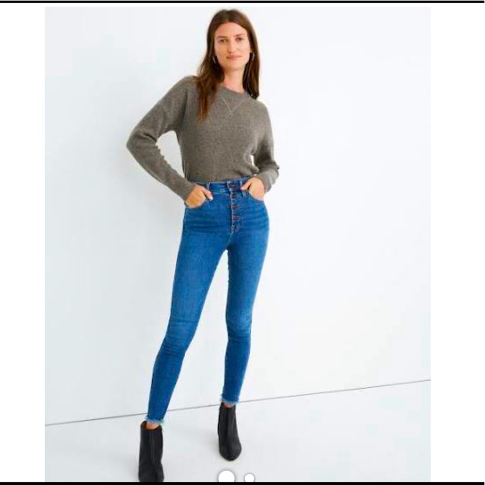 NWT Madewell 10” high-rise skinny with button fly